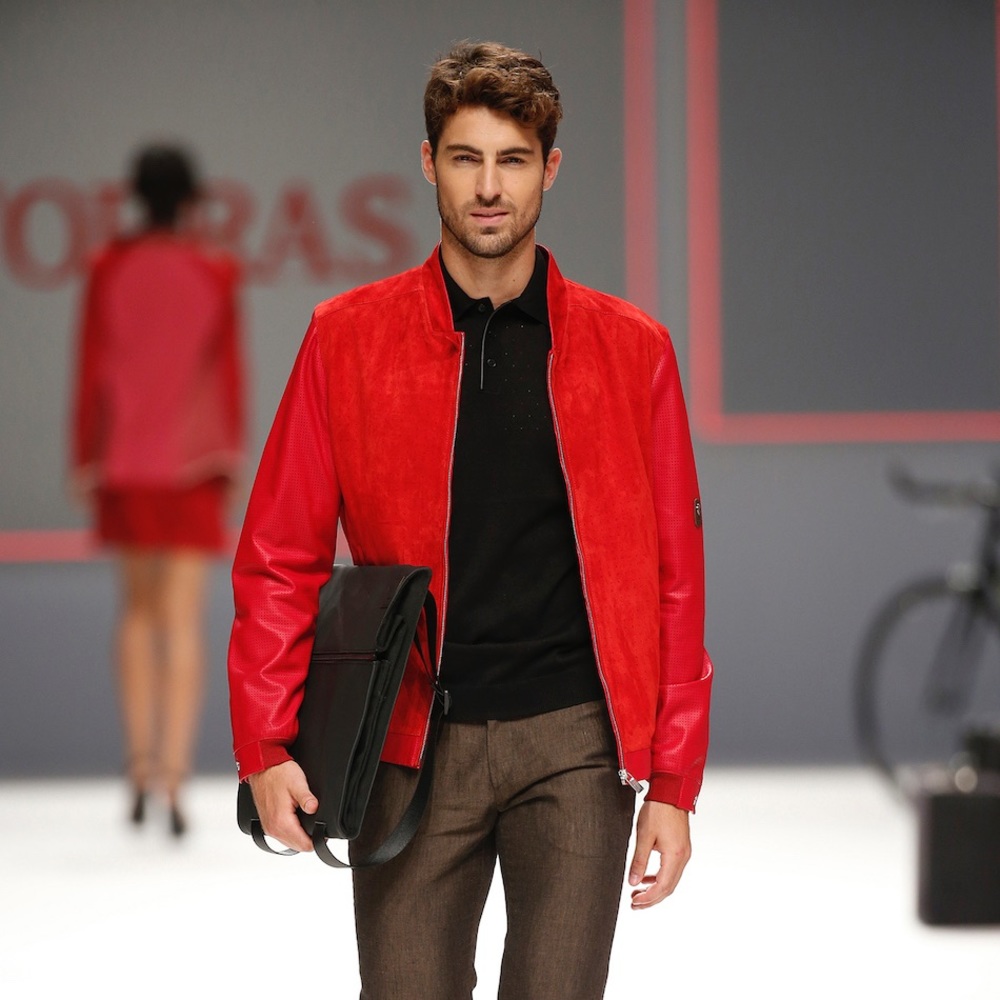 (NWT) MEN’S SUEDE/LAMBSKIN TORRAS OF SPAIN BOMBER